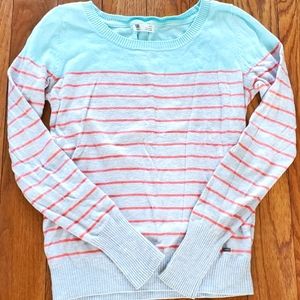 4/$25 GARAGE Pastel Crew-Neck Striped Sweater - Size S